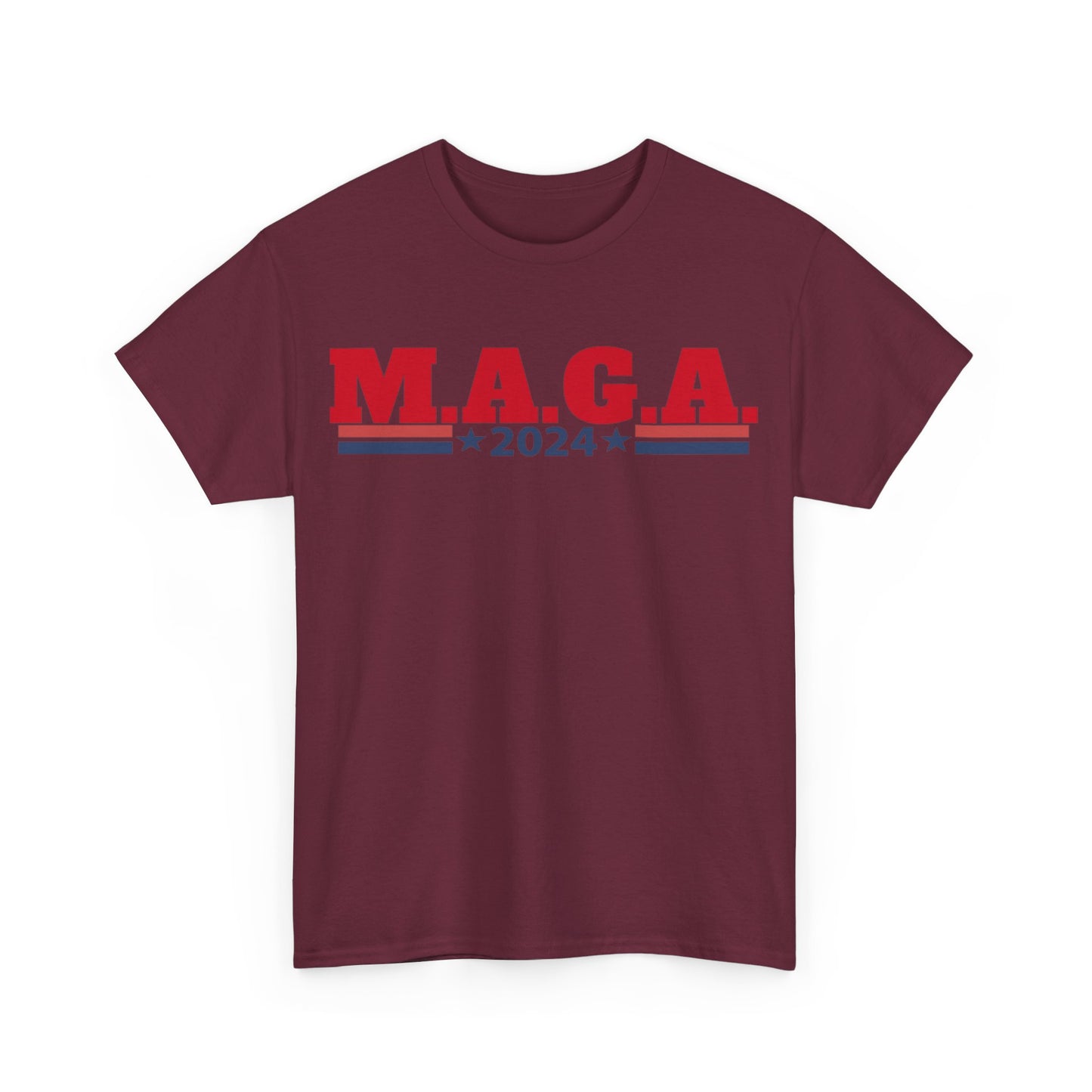 The Trump Card! MAGA 2024, Heavy Cotton Tee, Republican party support.