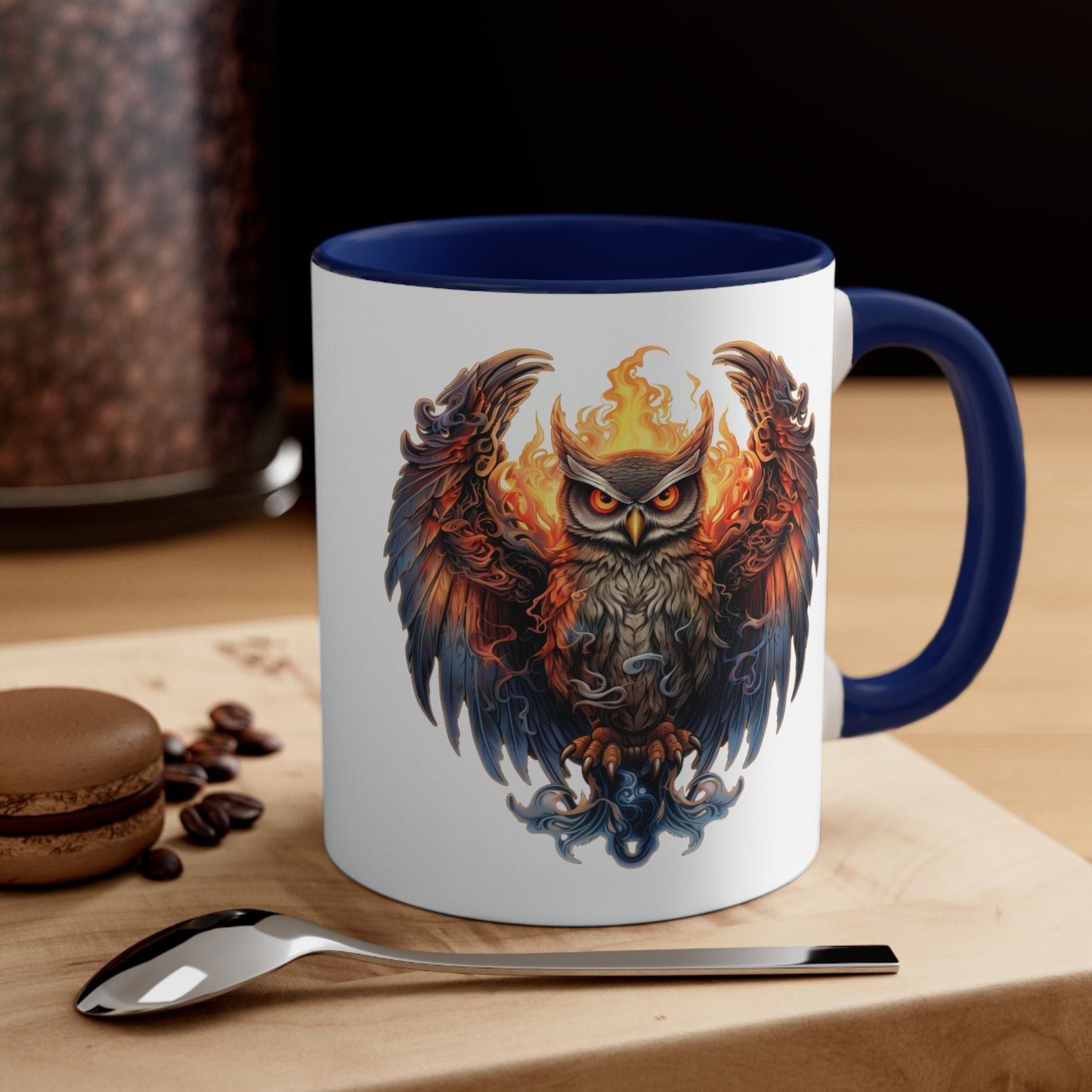 Fire Owl Accent Coffee Mug, 11oz