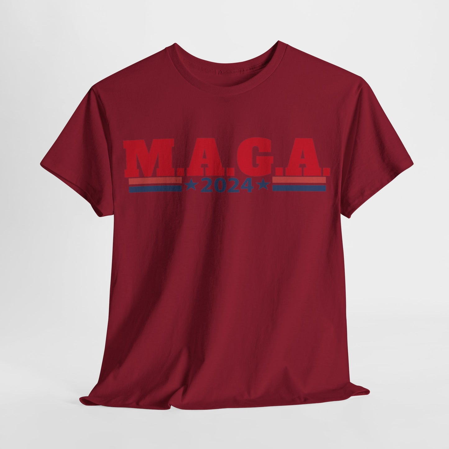 The Trump Card! MAGA 2024, Heavy Cotton Tee, Republican party support.