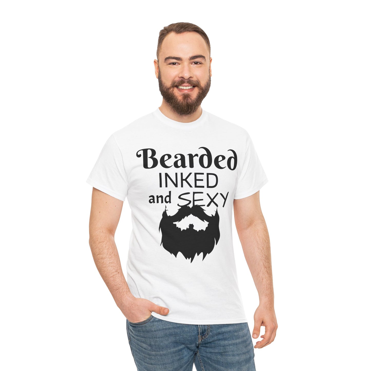 Beared and inked!  Cotton Tee