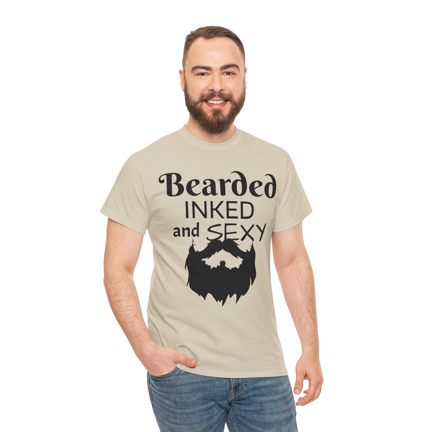 Beared and inked!  Cotton Tee