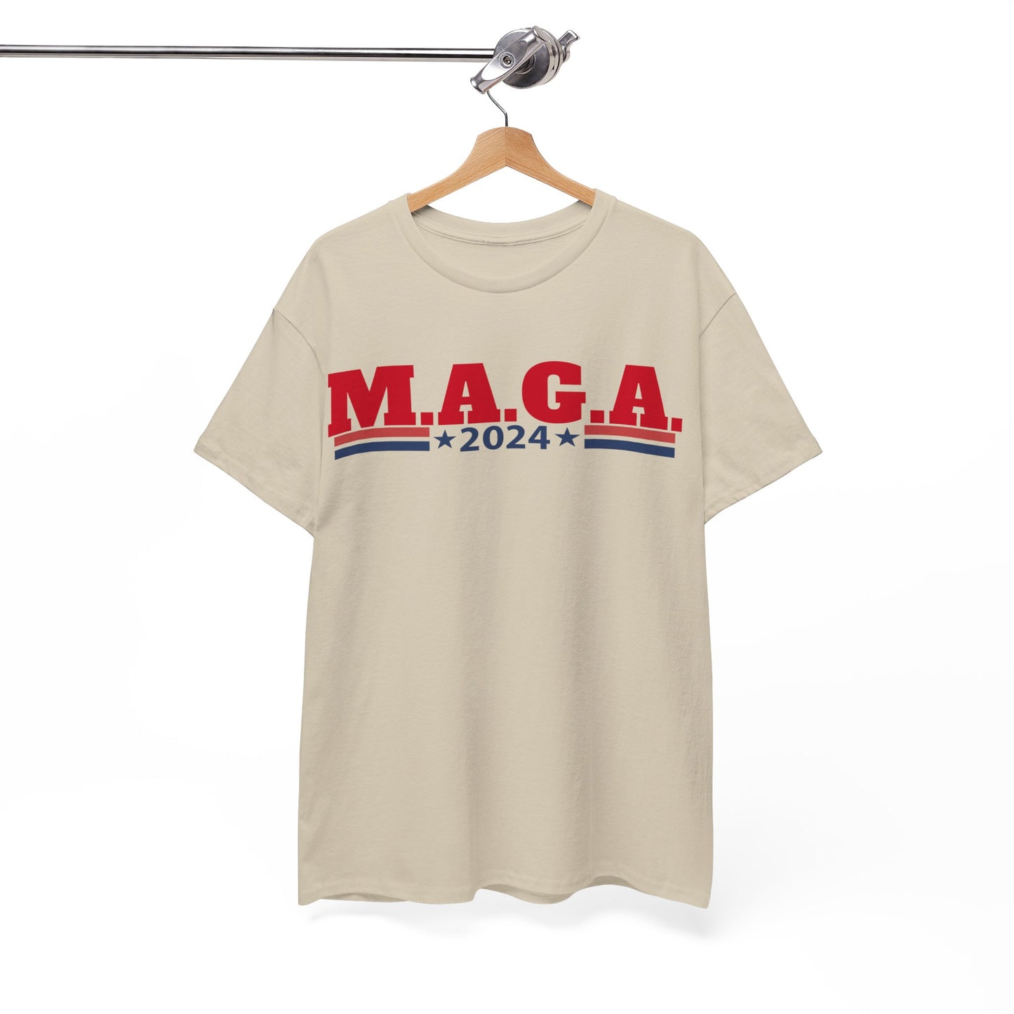 The Trump Card! MAGA 2024, Heavy Cotton Tee, Republican party support.