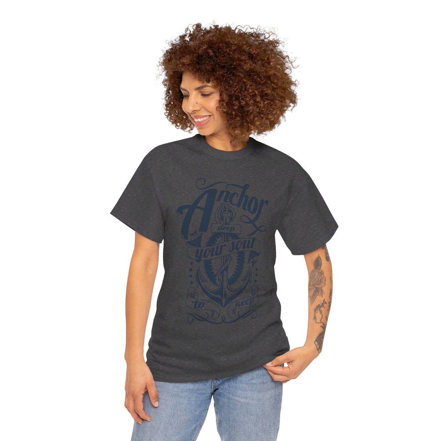 Anchor Deep! Heavy Cotton T-shirt