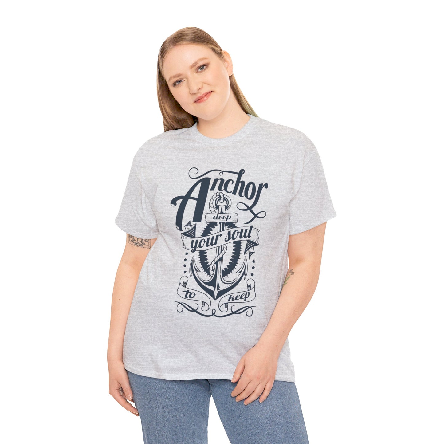 Anchor Deep! Heavy Cotton T-shirt