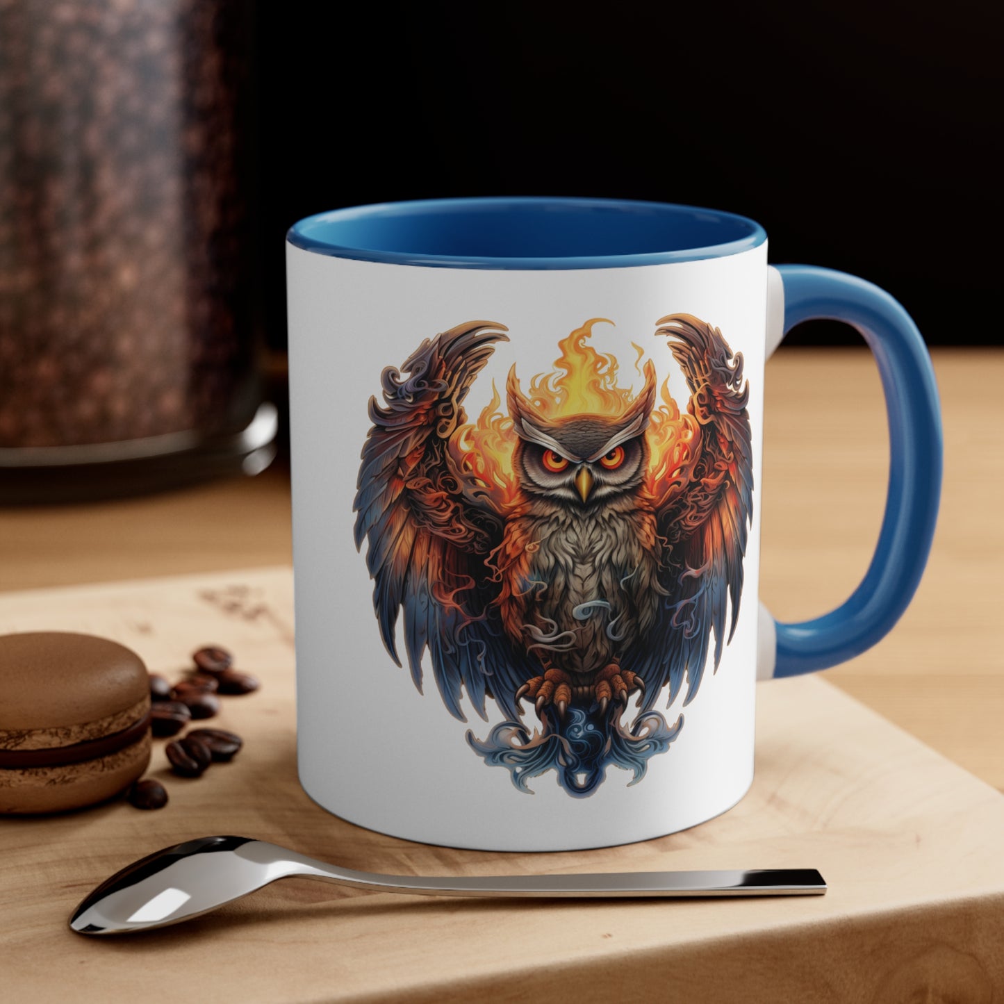 Fire Owl Accent Coffee Mug, 11oz