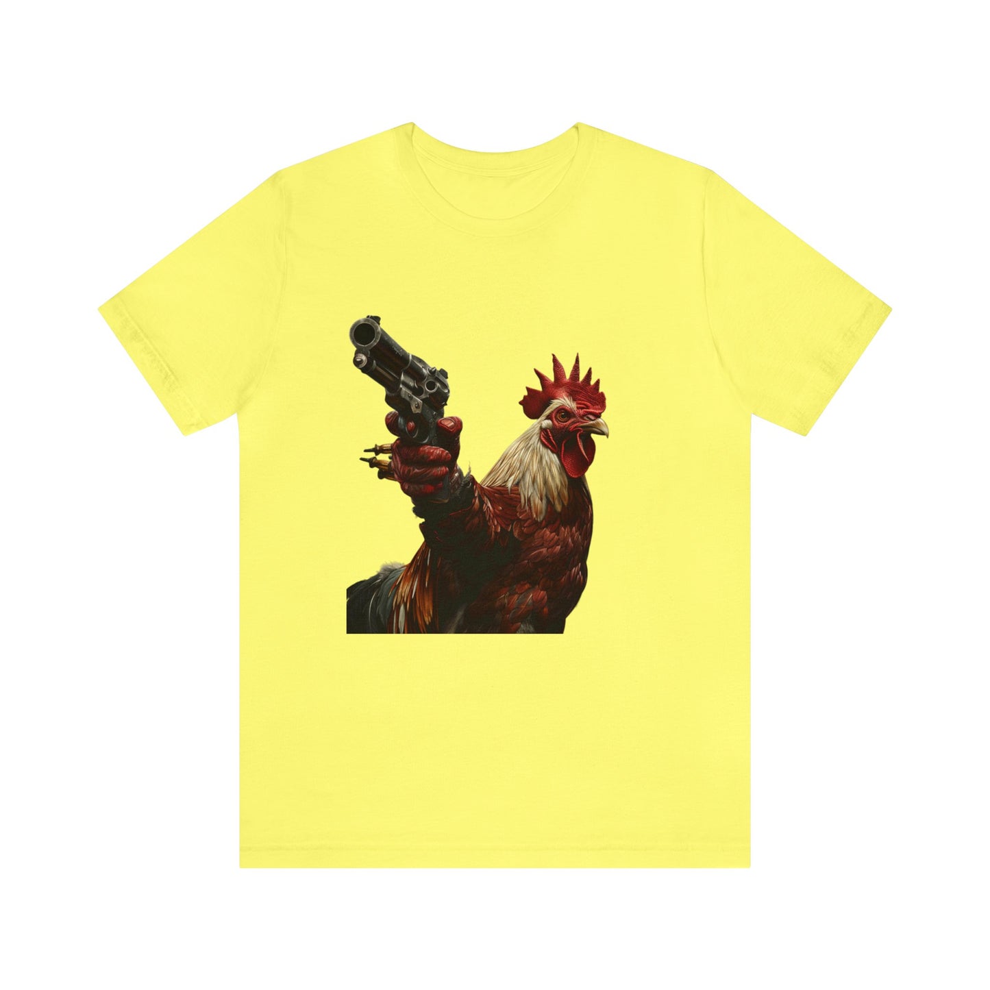 Rooster with a Gun Short Sleeve Tee