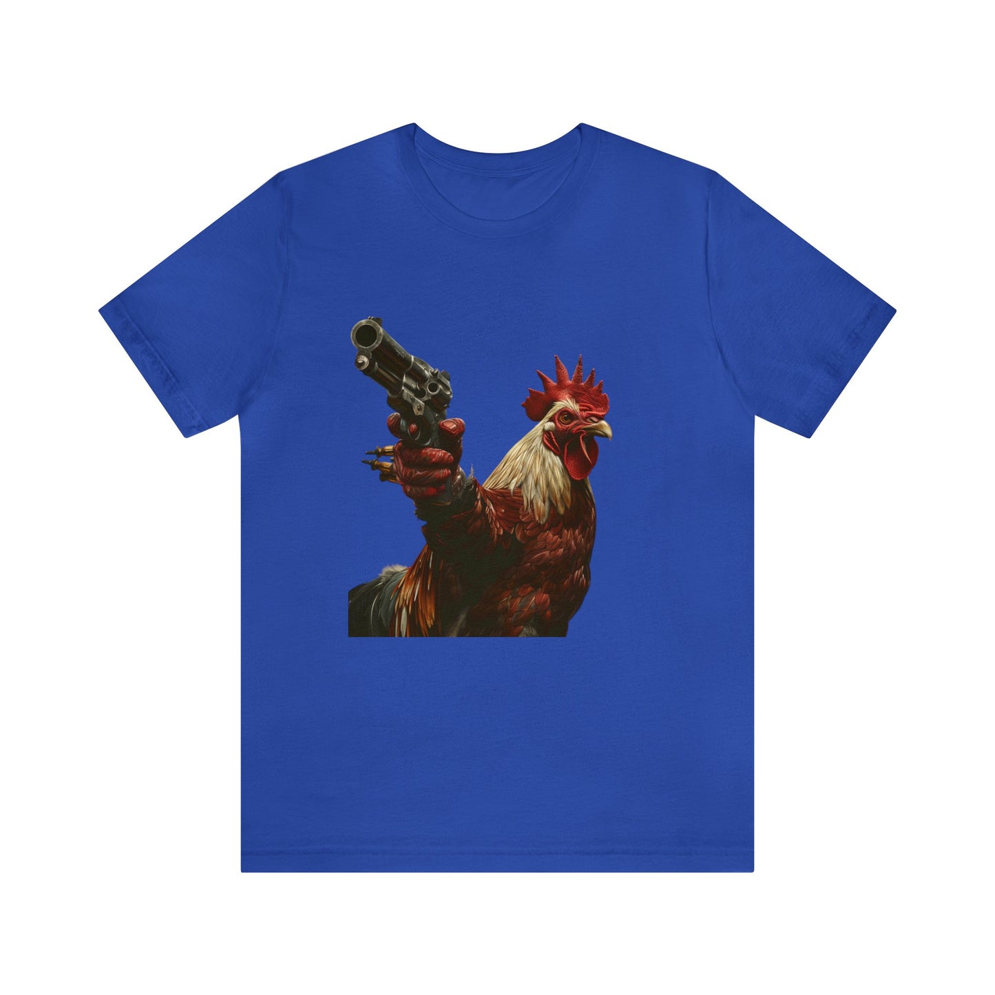 Rooster with a Gun Short Sleeve Tee