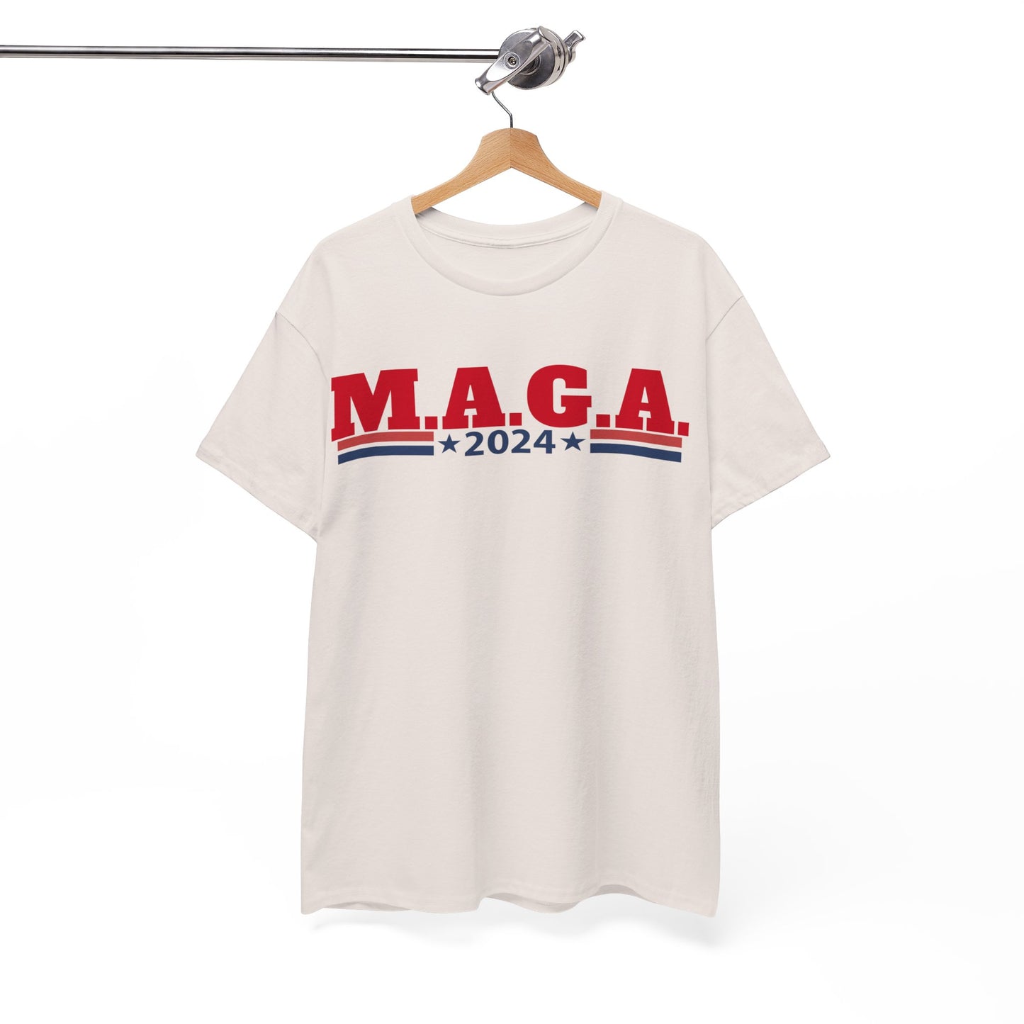 The Trump Card! MAGA 2024, Heavy Cotton Tee, Republican party support.