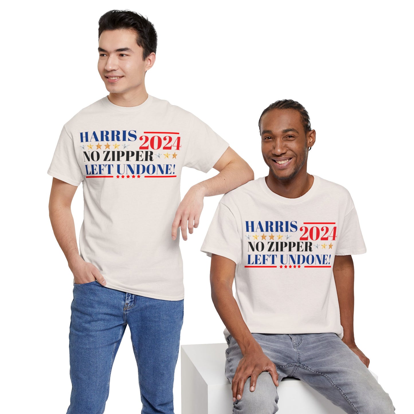 Harris 2024! Campain slogen Funny! Cotton Tee