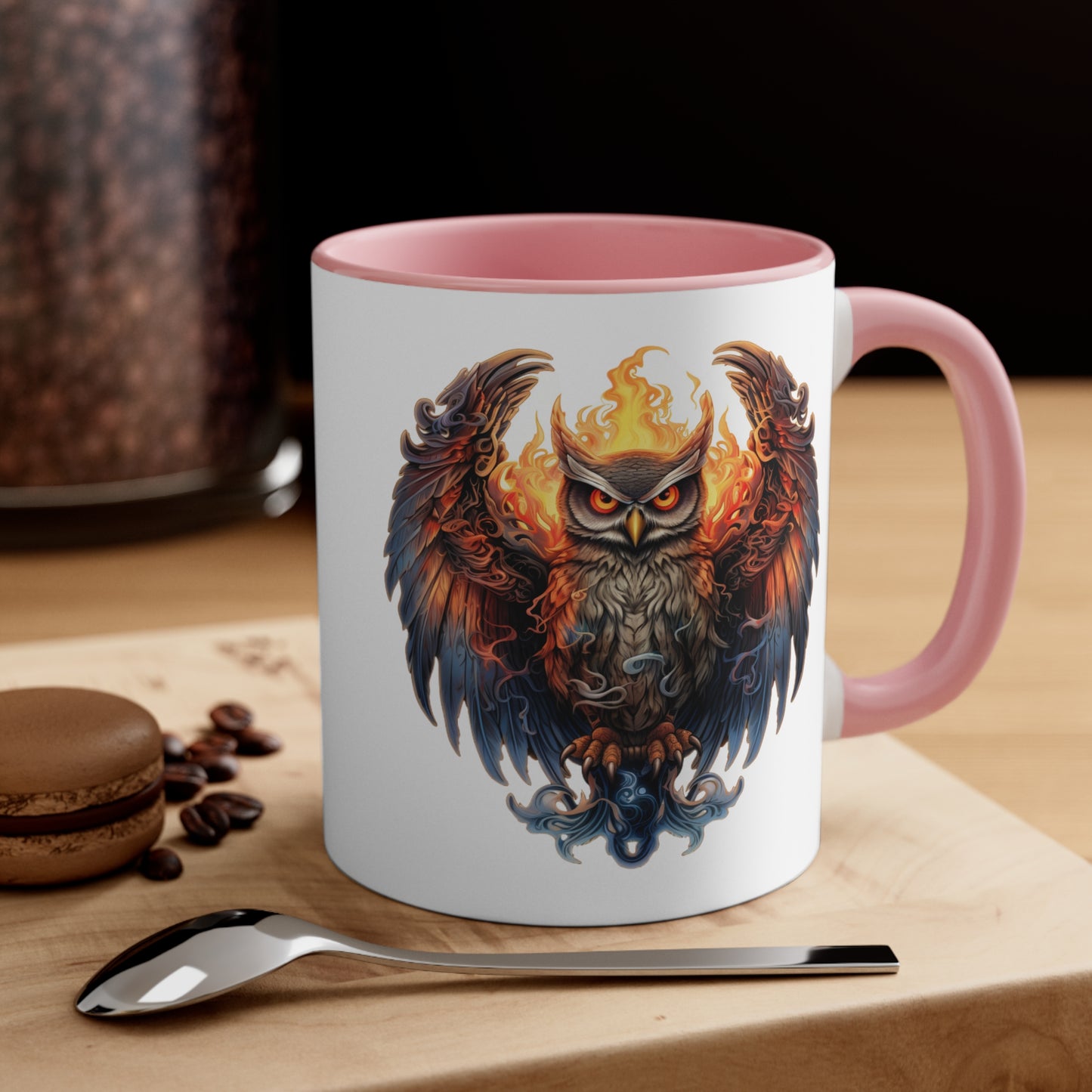 Fire Owl Accent Coffee Mug, 11oz