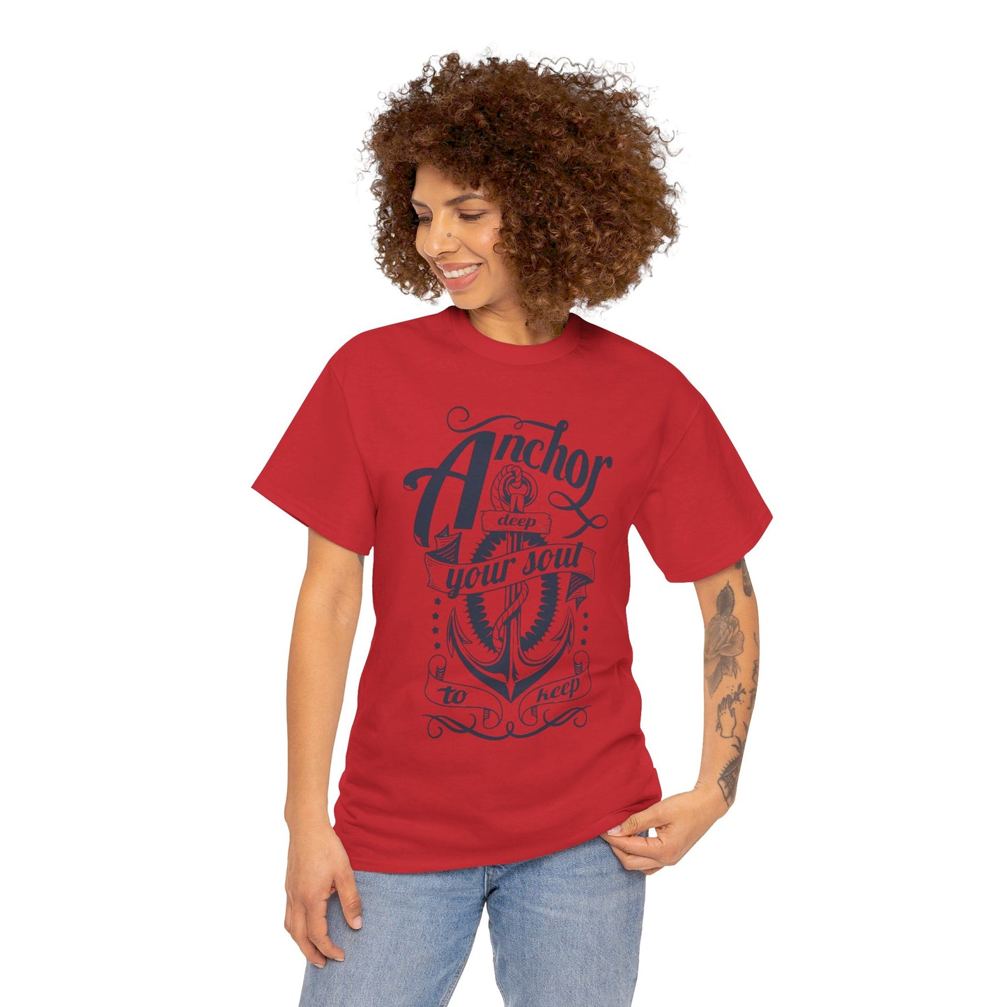 Anchor Deep! Heavy Cotton T-shirt