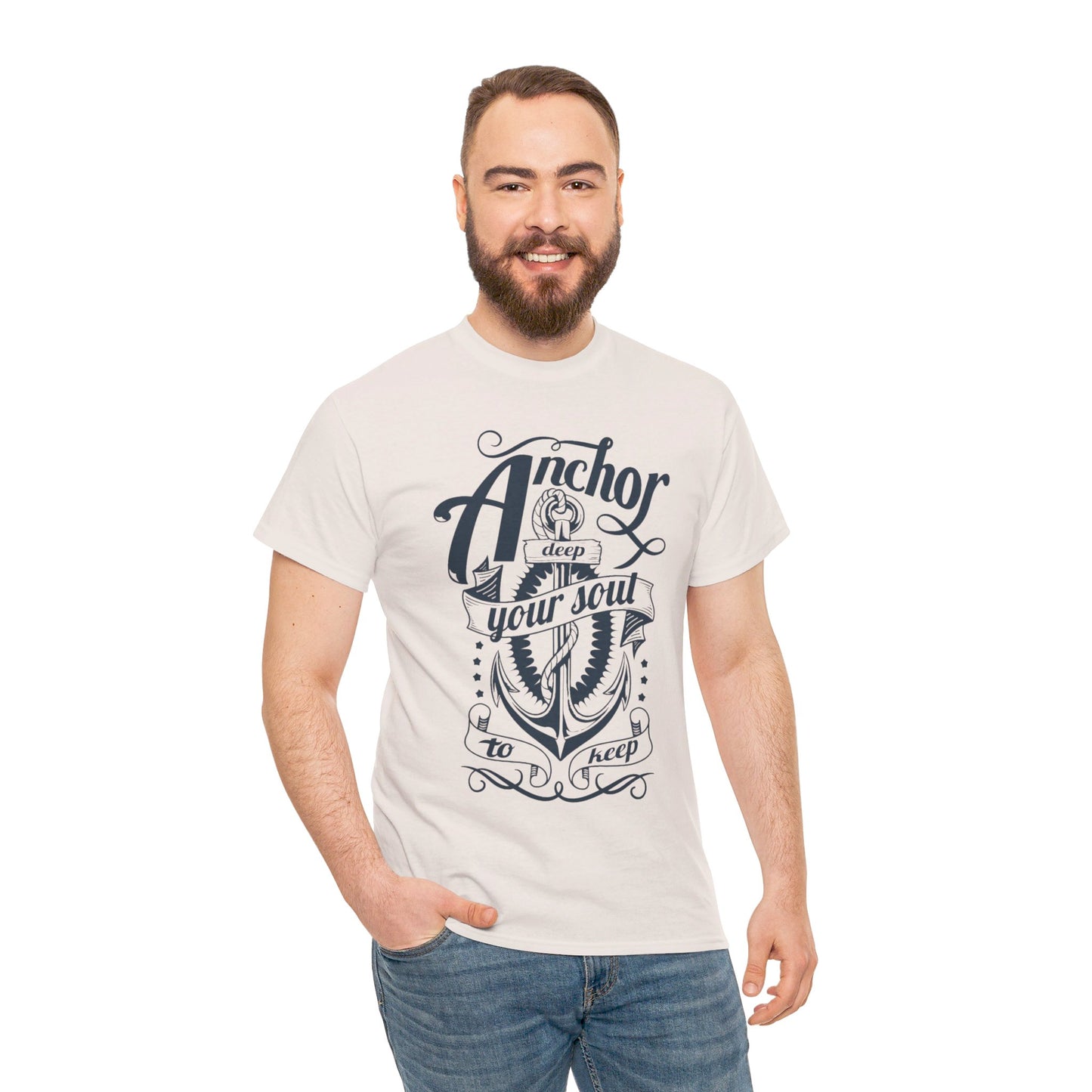 Anchor Deep! Heavy Cotton T-shirt