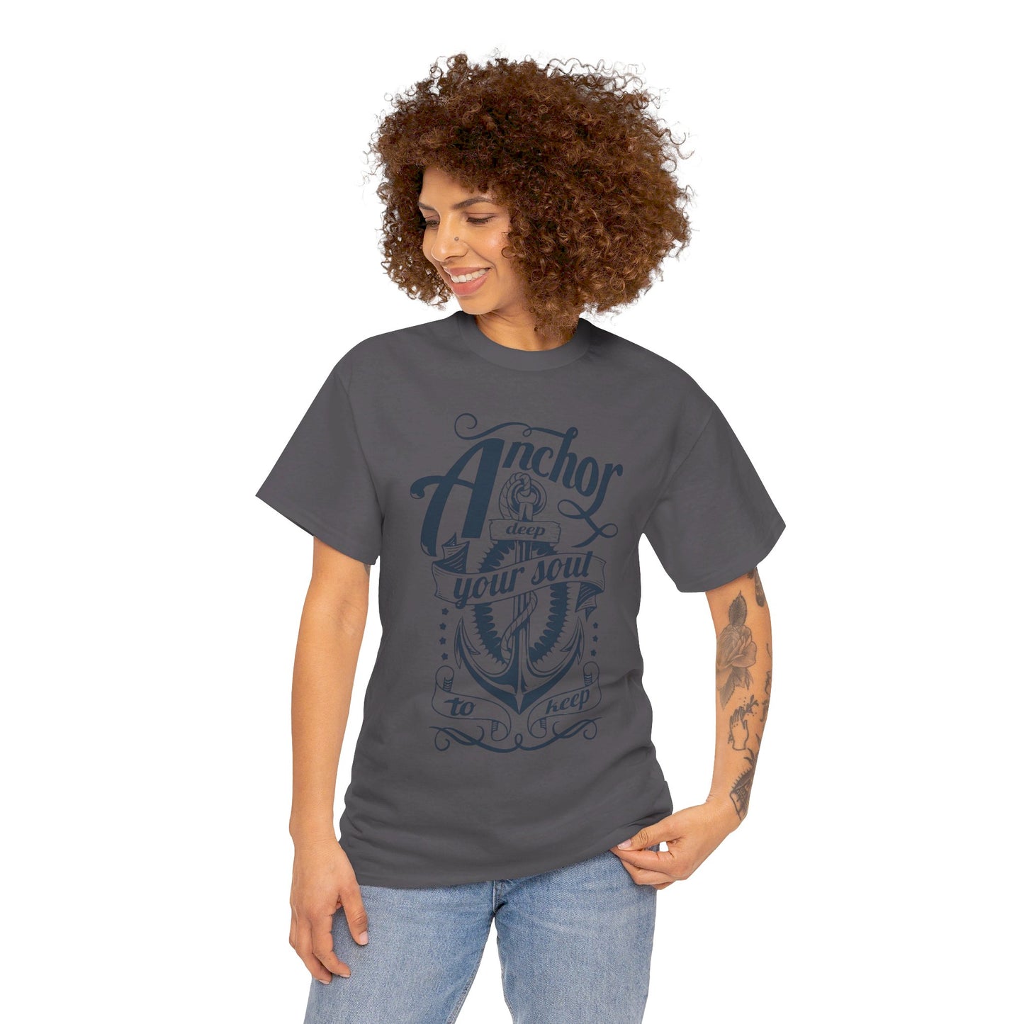 Anchor Deep! Heavy Cotton T-shirt