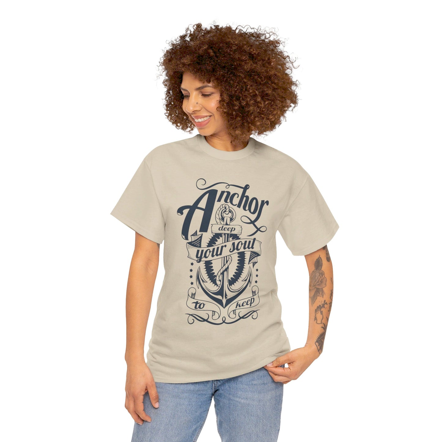 Anchor Deep! Heavy Cotton T-shirt