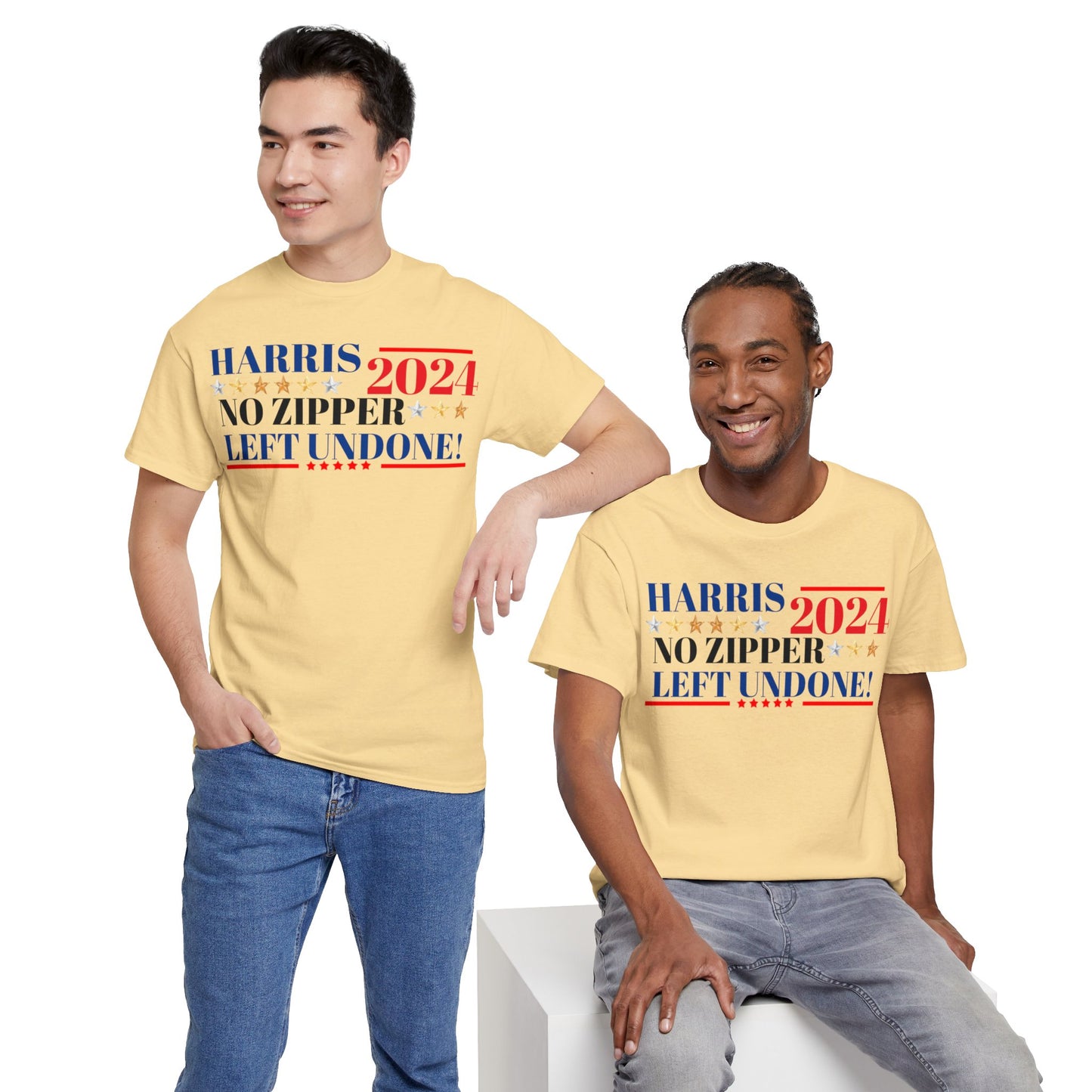 Harris 2024! Campain slogen Funny! Cotton Tee