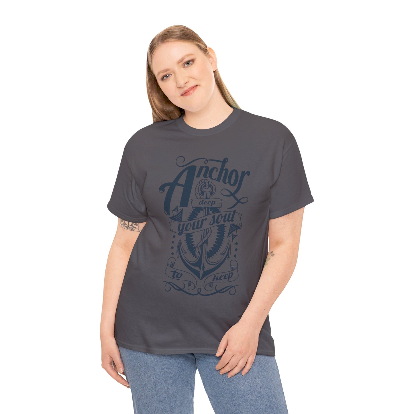 Anchor Deep! Heavy Cotton T-shirt