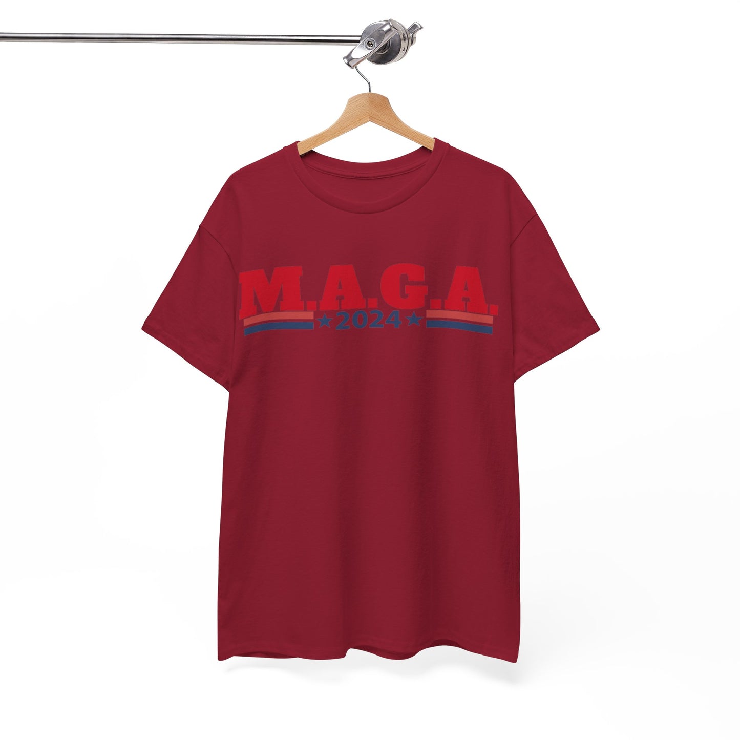 The Trump Card! MAGA 2024, Heavy Cotton Tee, Republican party support.