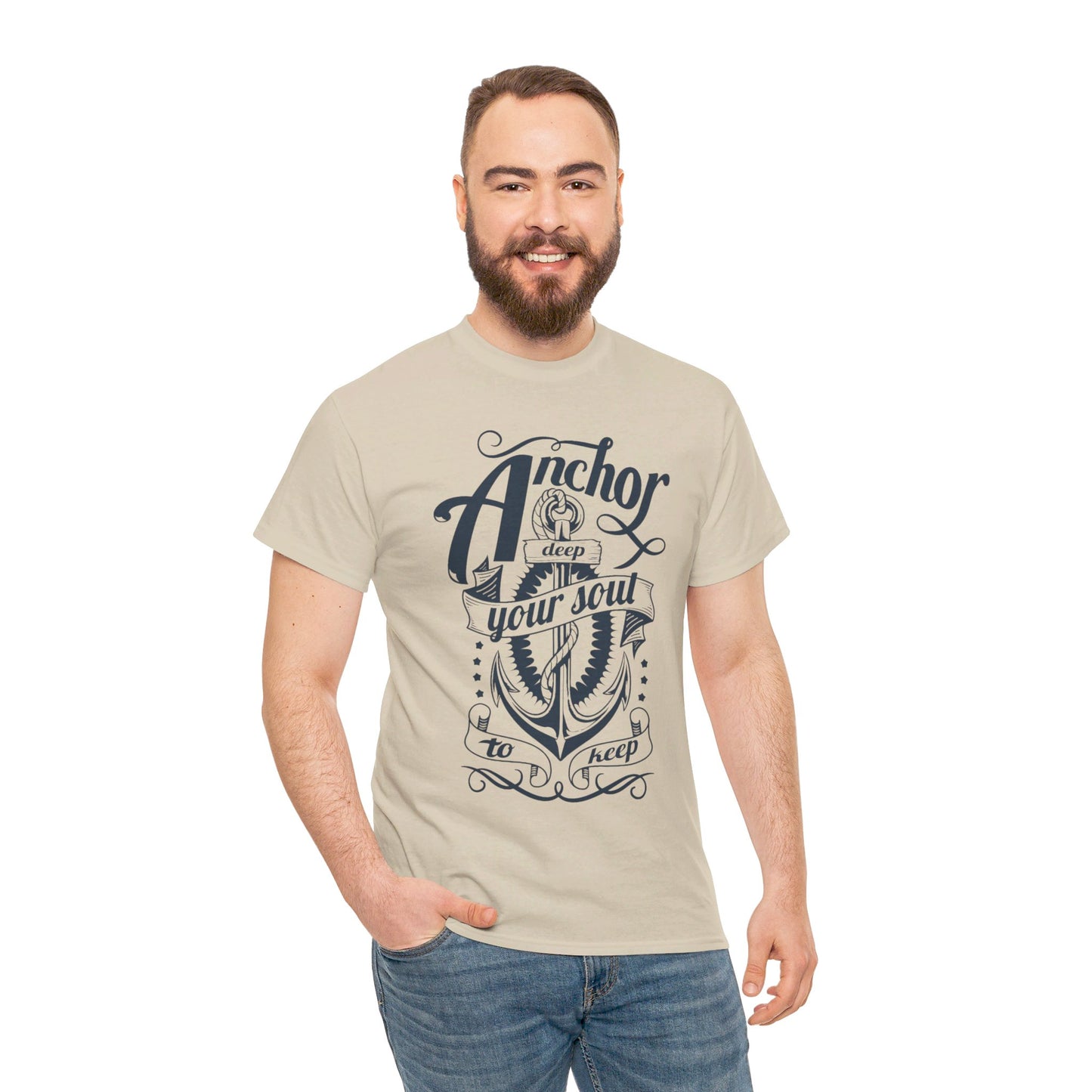 Anchor Deep! Heavy Cotton T-shirt