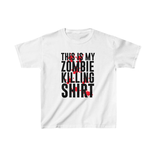 Zombie killing shirt! Kids Heavy Cotton™ Tshirt