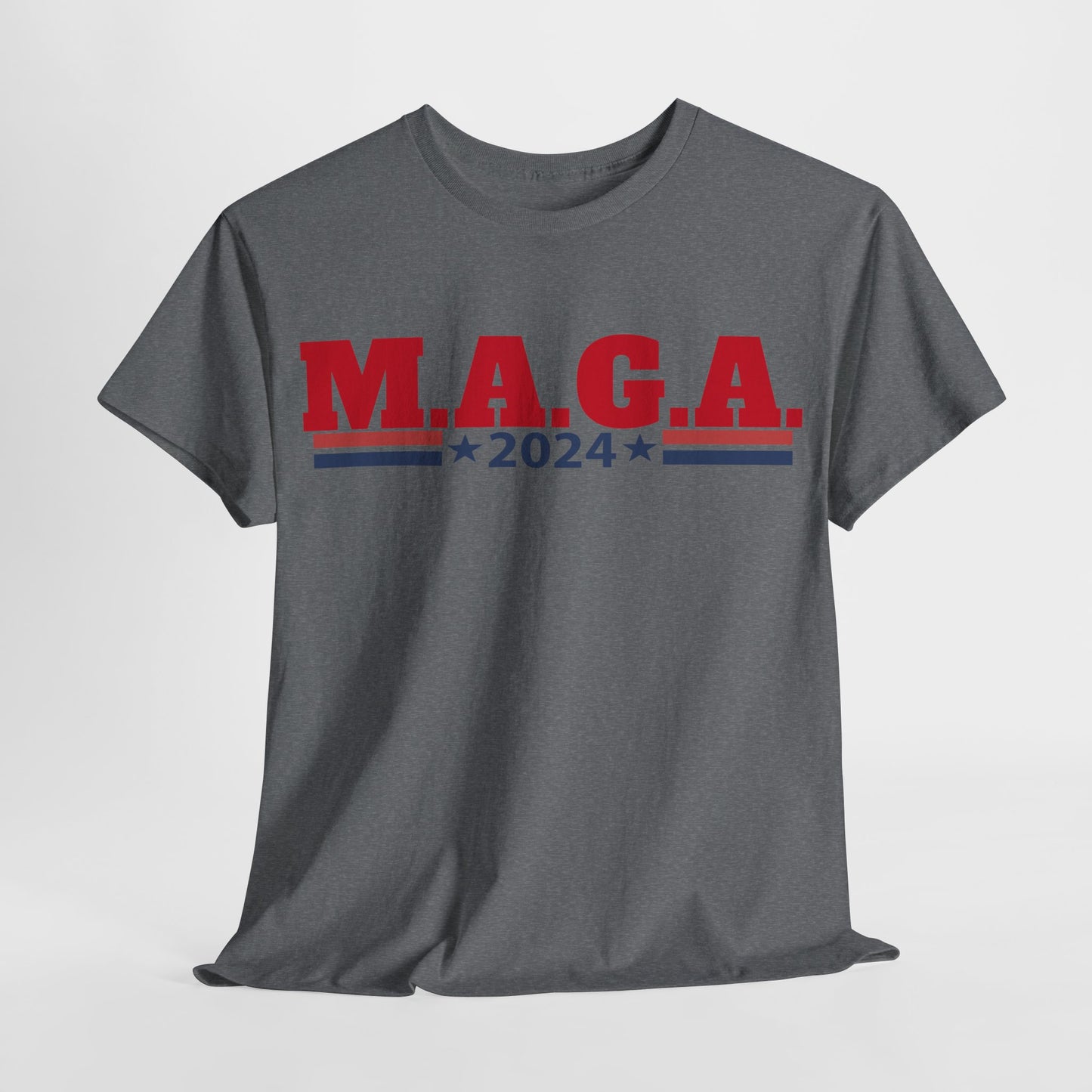 The Trump Card! MAGA 2024, Heavy Cotton Tee, Republican party support.