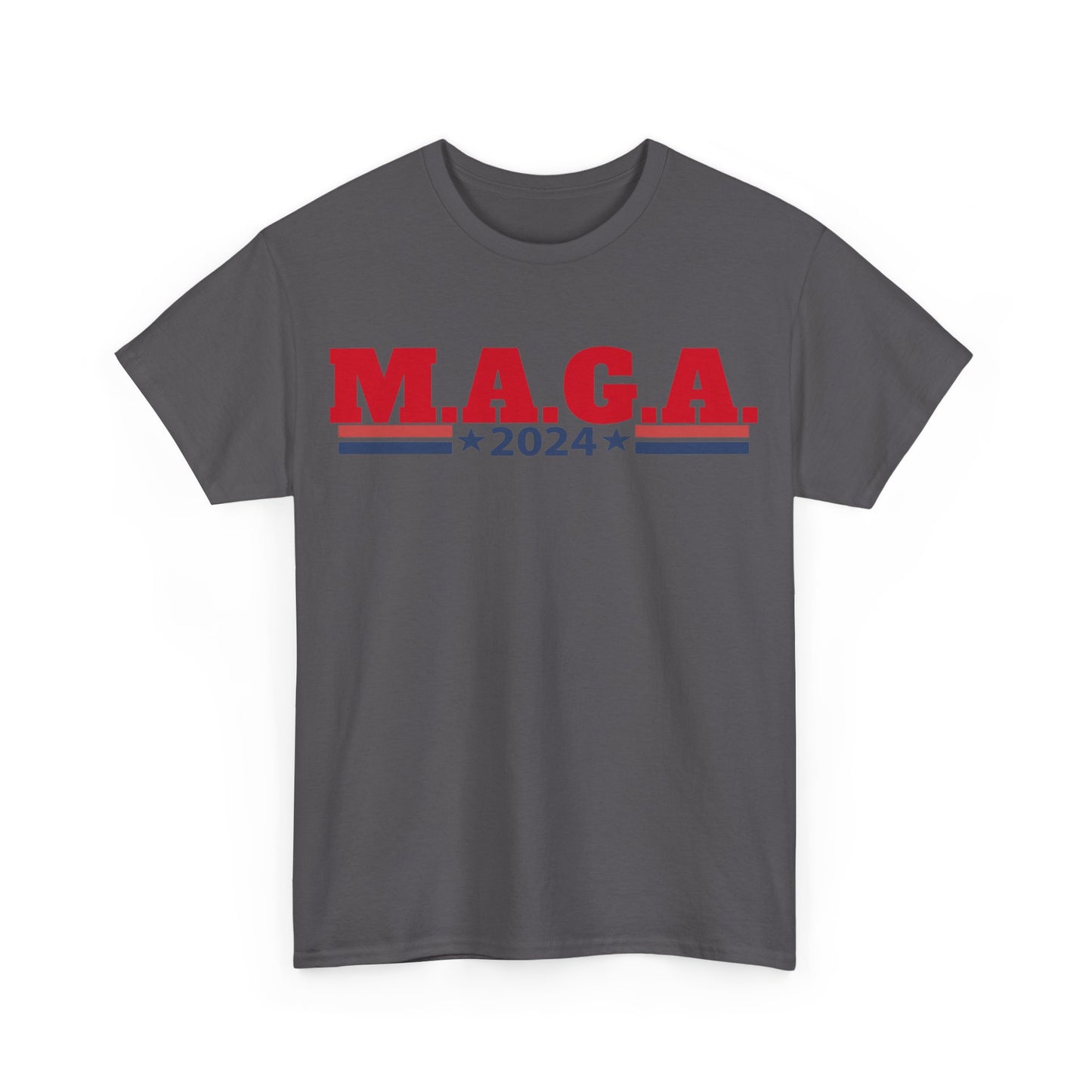 The Trump Card! MAGA 2024, Heavy Cotton Tee, Republican party support.