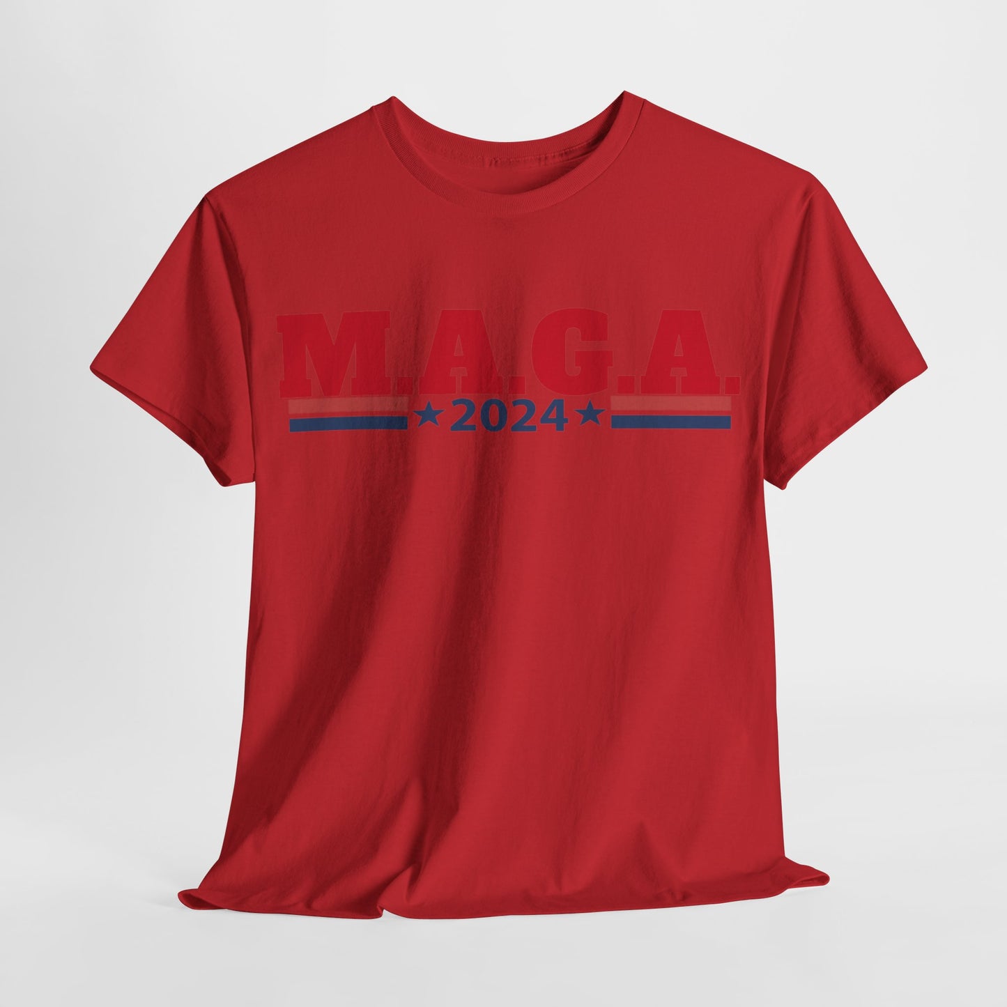 The Trump Card! MAGA 2024, Heavy Cotton Tee, Republican party support.