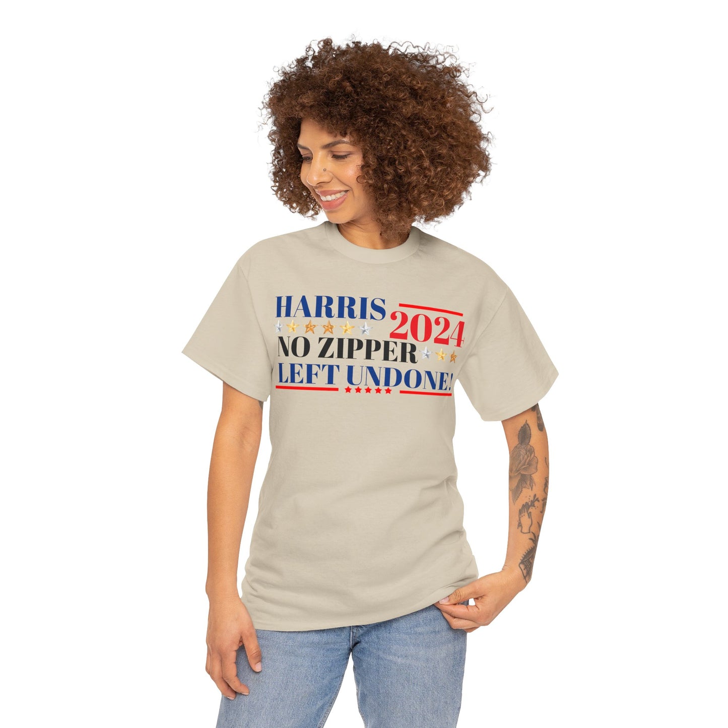 Harris 2024! Campain slogen Funny! Cotton Tee