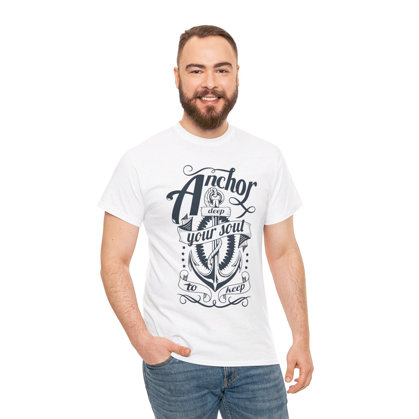 Anchor Deep! Heavy Cotton T-shirt