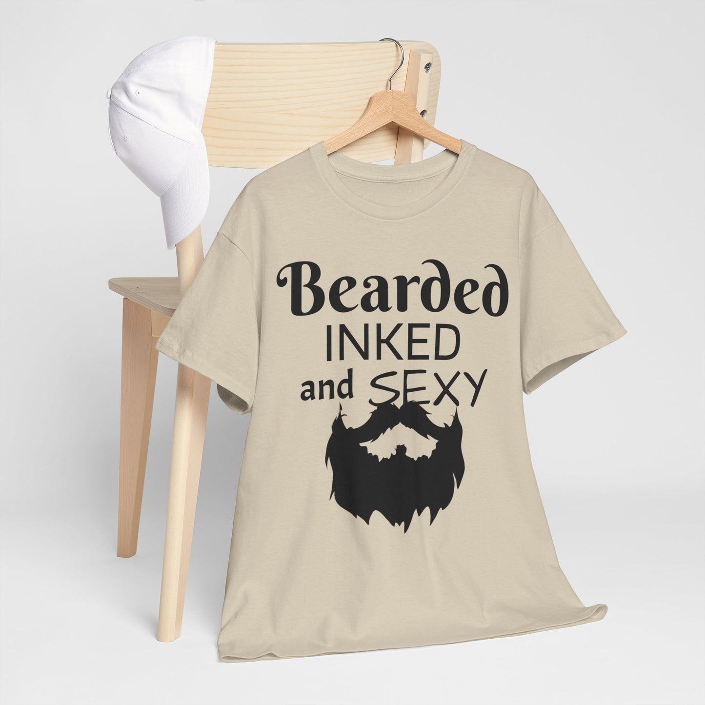 Beared and inked!  Cotton Tee