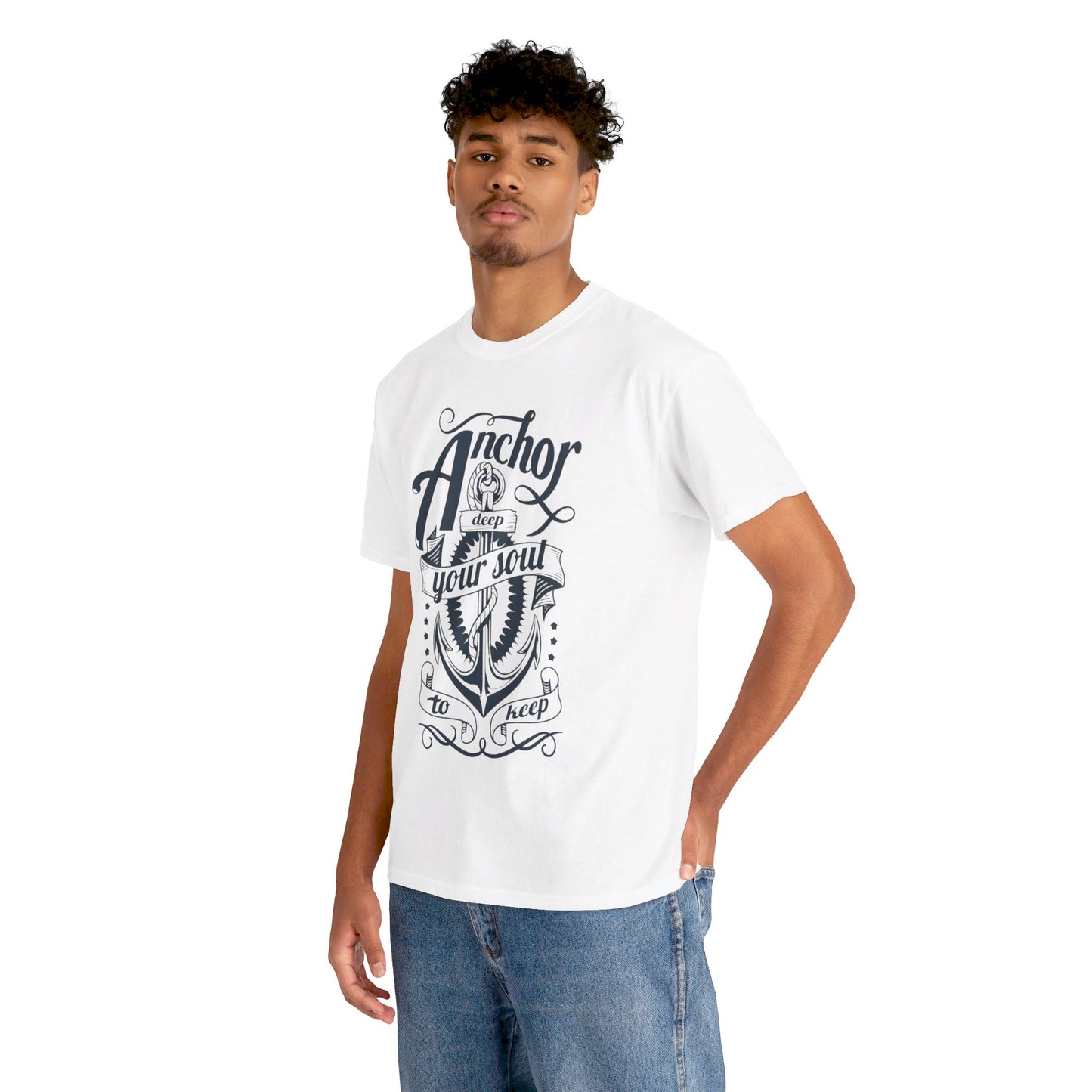 Anchor Deep! Heavy Cotton T-shirt