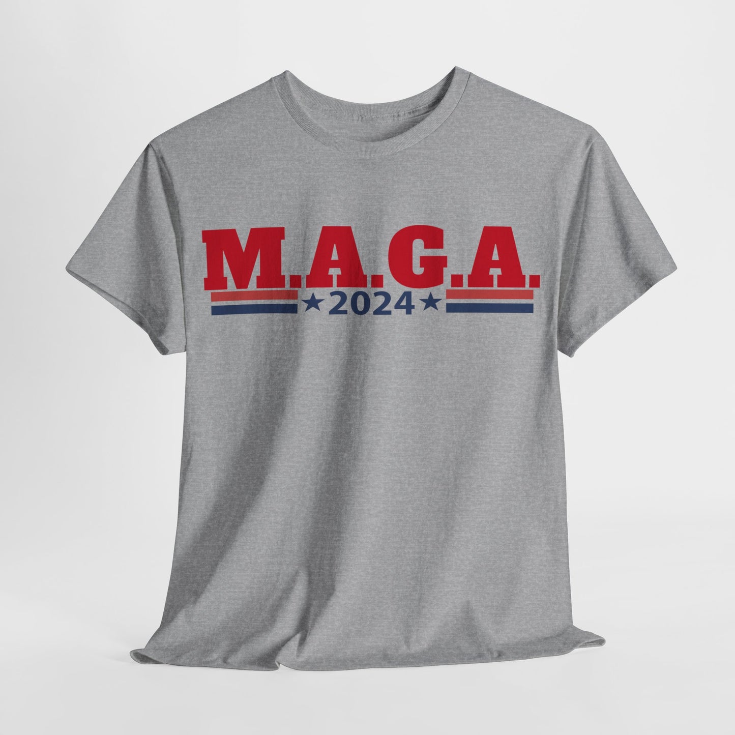 The Trump Card! MAGA 2024, Heavy Cotton Tee, Republican party support.