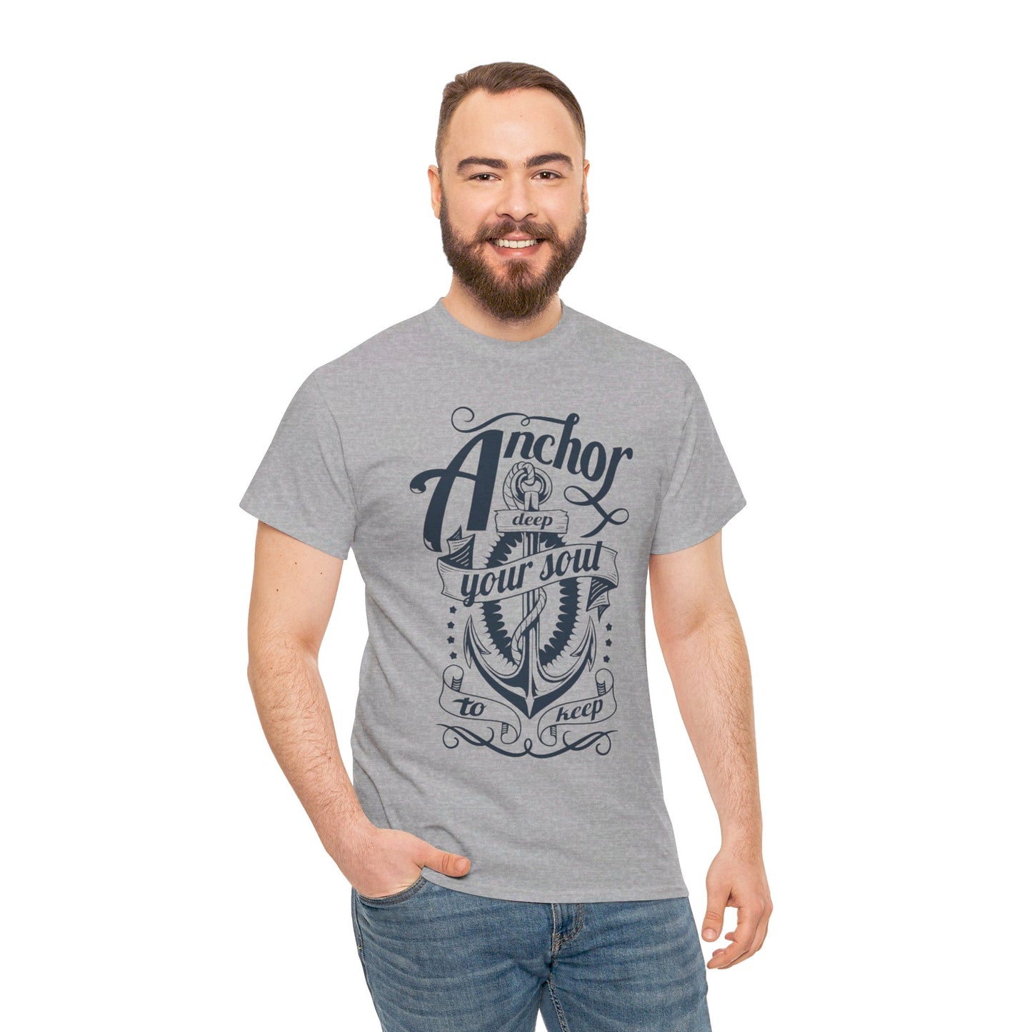 Anchor Deep! Heavy Cotton T-shirt