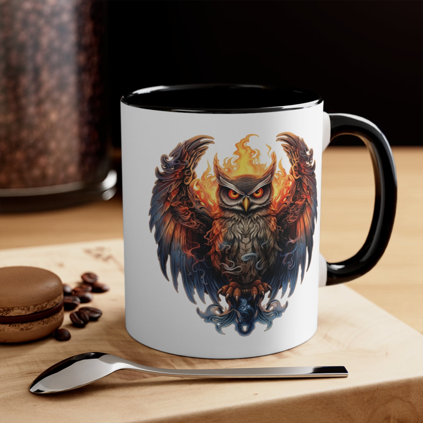 Fire Owl Accent Coffee Mug, 11oz