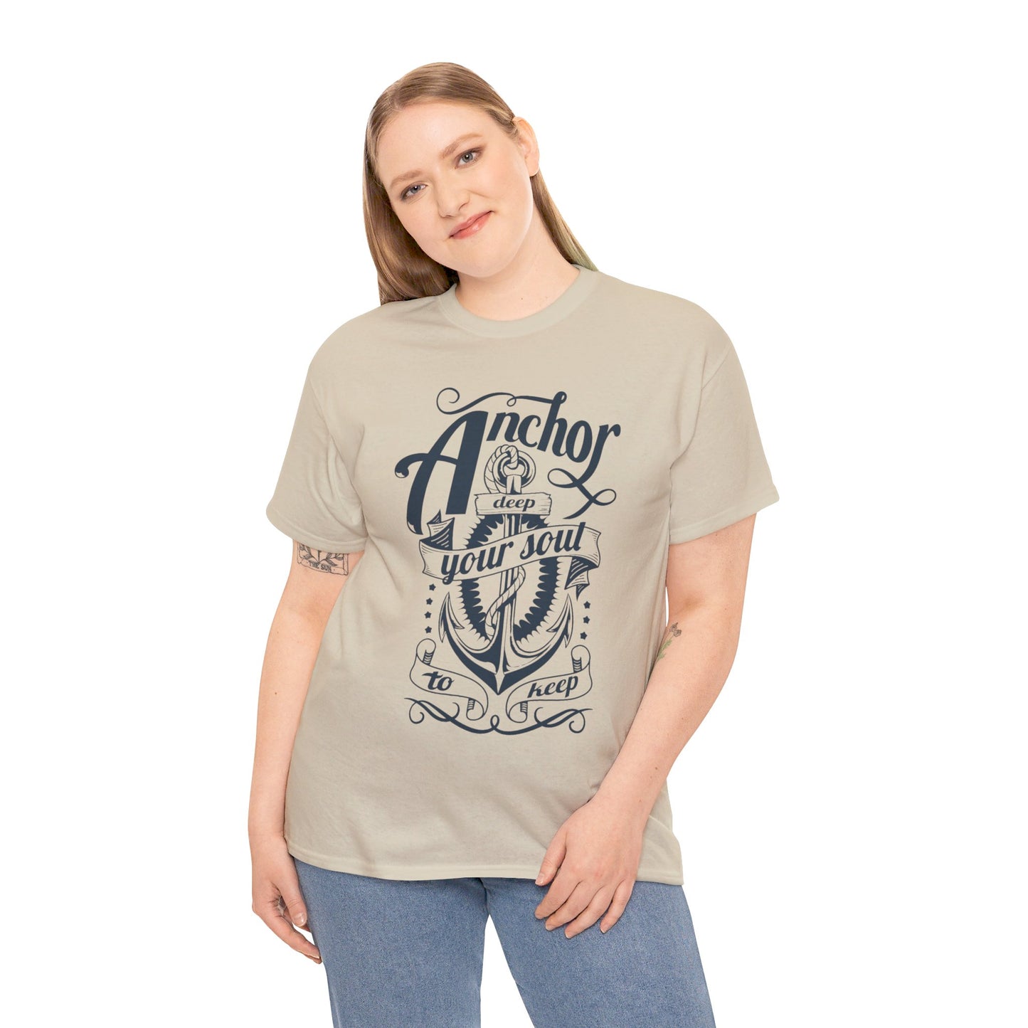 Anchor Deep! Heavy Cotton T-shirt