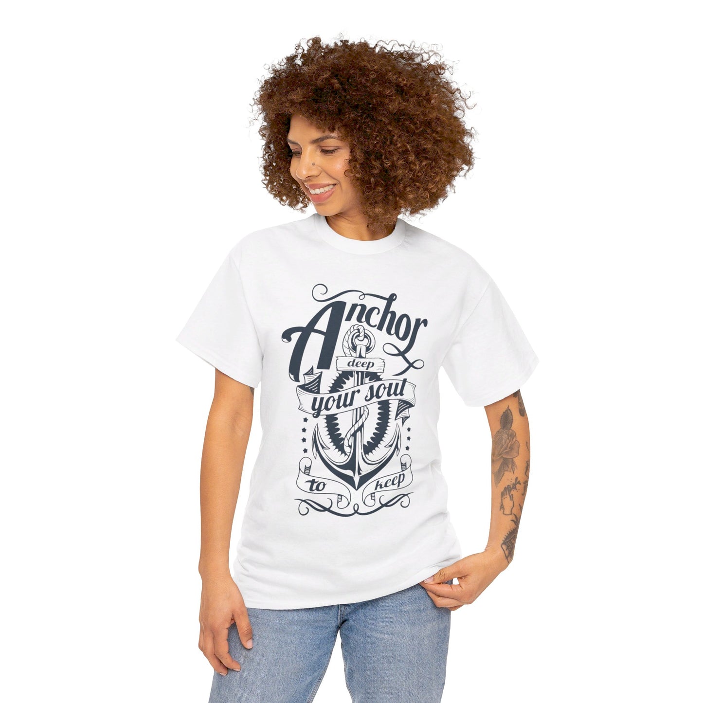 Anchor Deep! Heavy Cotton T-shirt