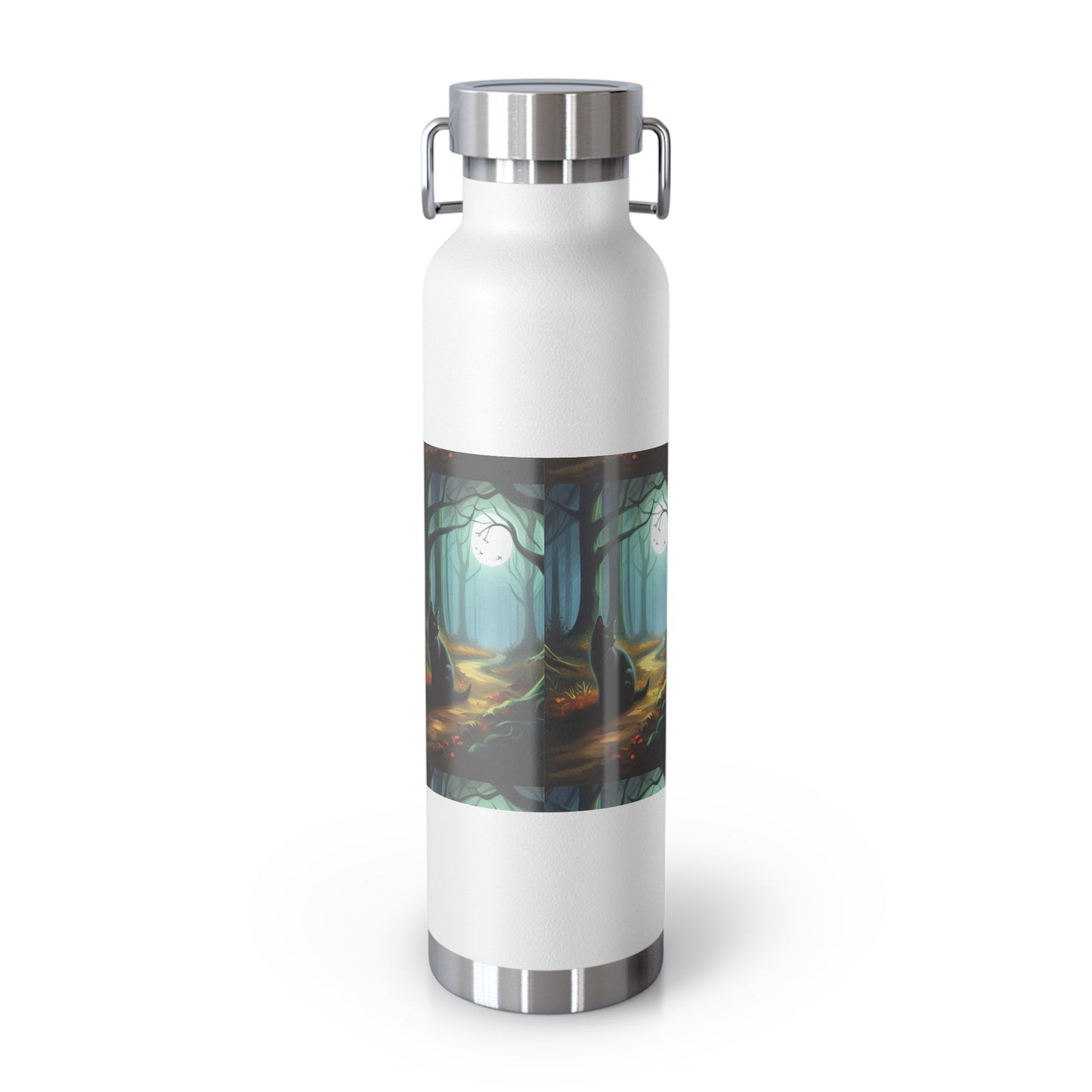 Dark Forest Cat Insulated Bottle, 22oz