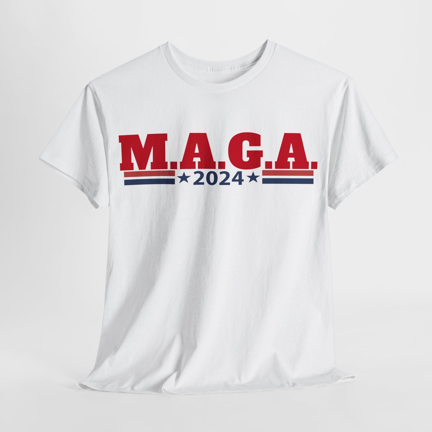 The Trump Card! MAGA 2024, Heavy Cotton Tee, Republican party support.