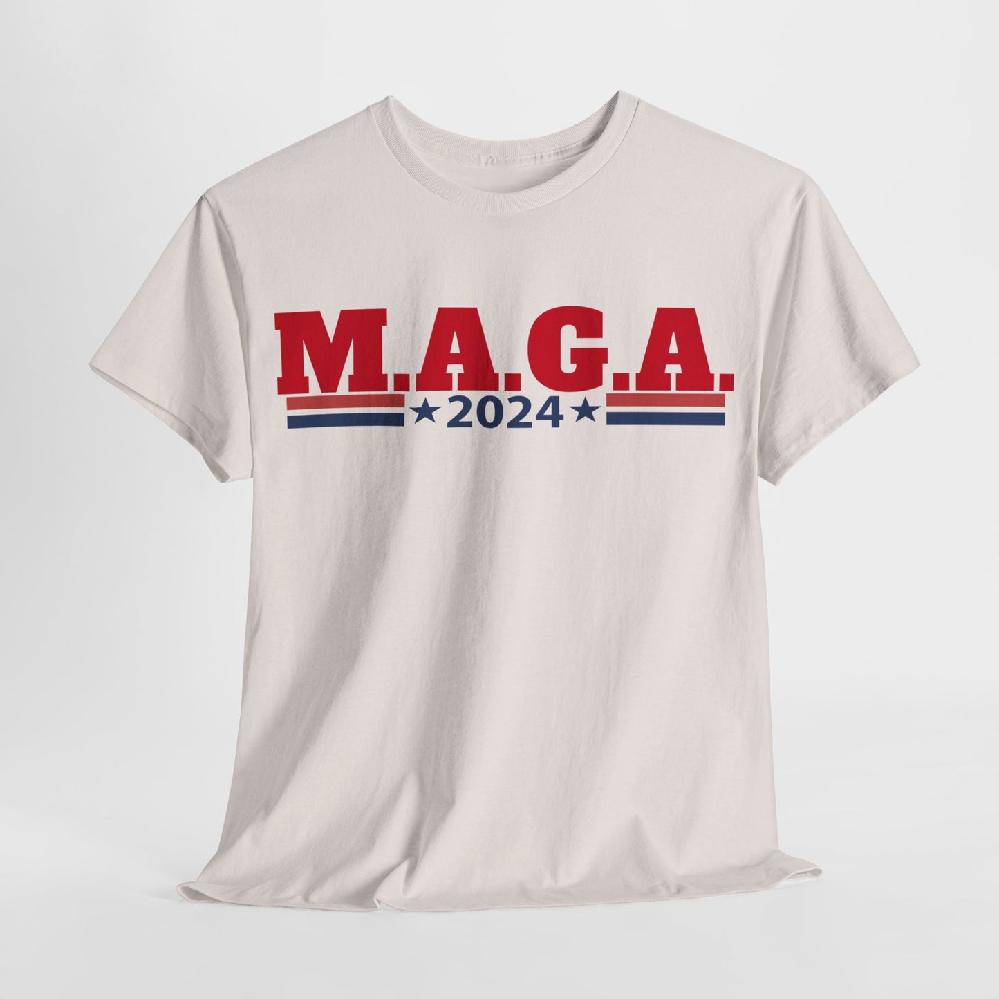 The Trump Card! MAGA 2024, Heavy Cotton Tee, Republican party support.