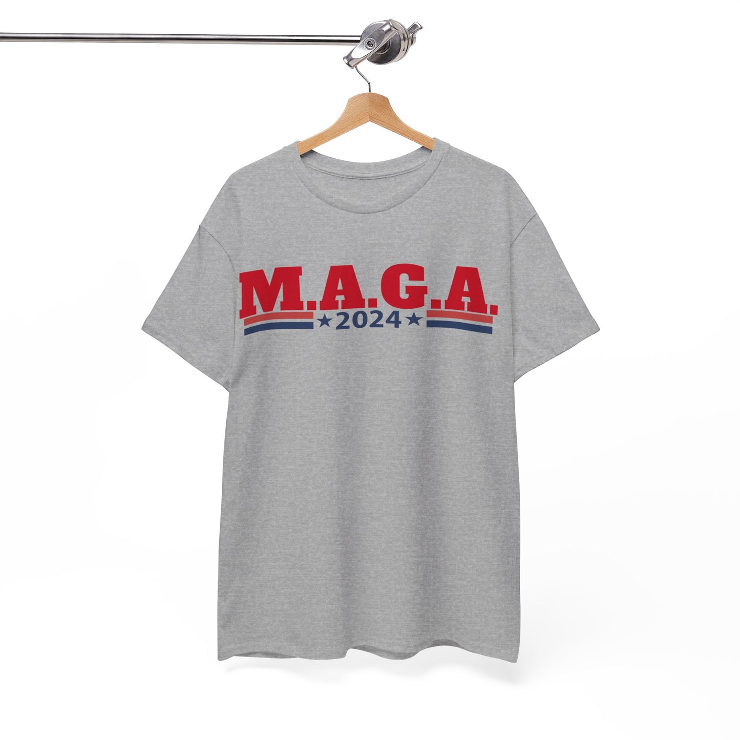 The Trump Card! MAGA 2024, Heavy Cotton Tee, Republican party support.