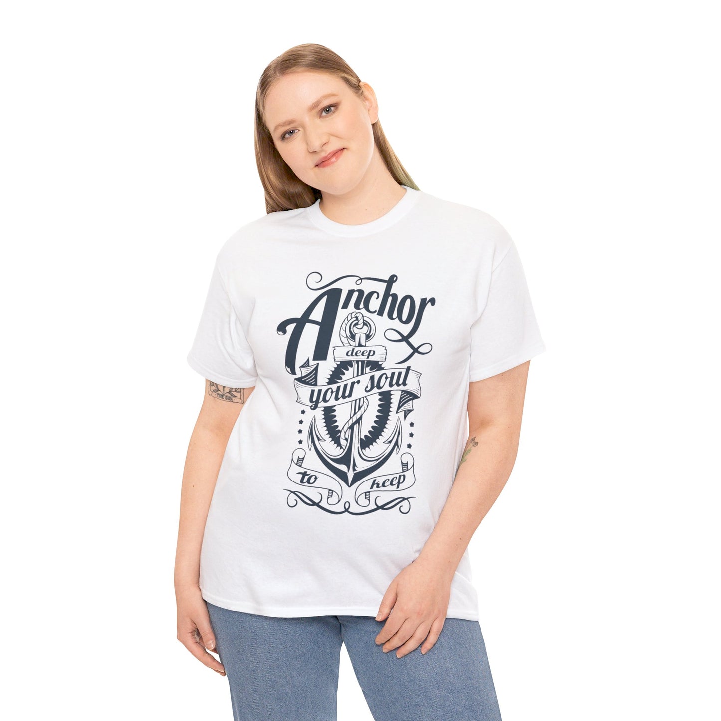 Anchor Deep! Heavy Cotton T-shirt