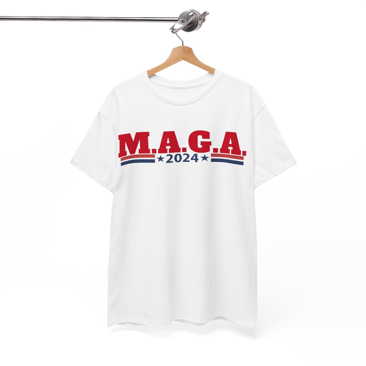 The Trump Card! MAGA 2024, Heavy Cotton Tee, Republican party support.