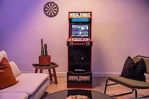 Arcade1Up Mortal Kombat Arcade Machine, Midway Legacy 30th Anniversary Edition for Home - 14 Classic Games