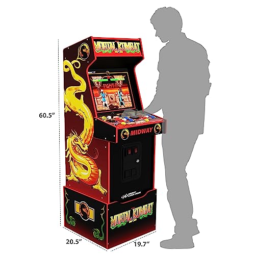 Arcade1Up Mortal Kombat Arcade Machine, Midway Legacy 30th Anniversary Edition for Home - 14 Classic Games